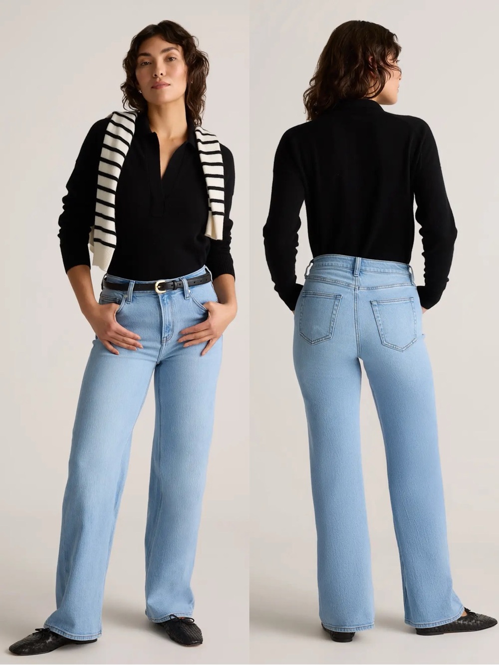 Quince Bella Stretch Relaxed Straight Jeans